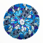 Load image into Gallery viewer, Blue Delight African Wax Pouffe
