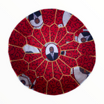 Load image into Gallery viewer, Charles in Red African Wax Pouffe
