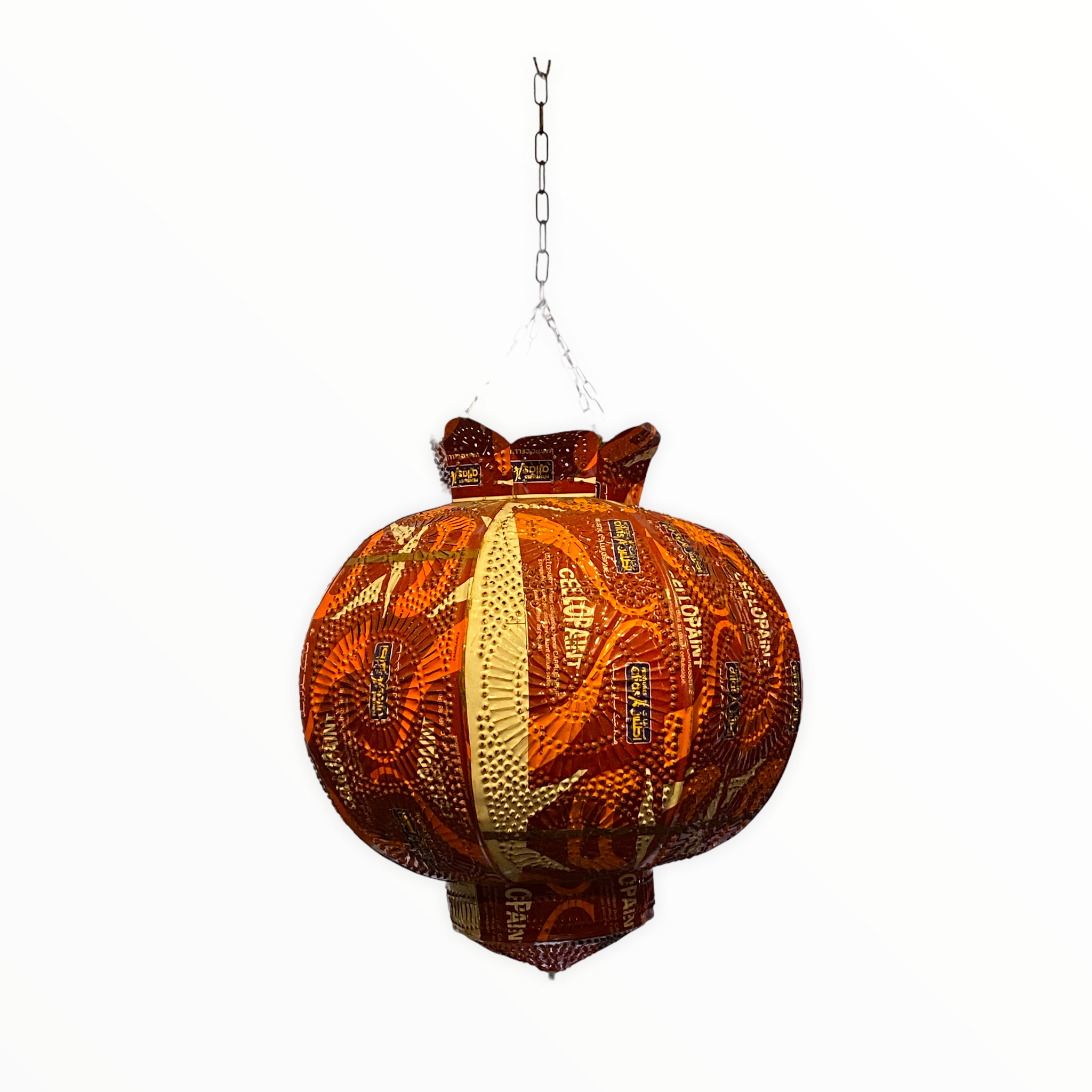 Red and Yellow Hanging Moroccan Lightshade