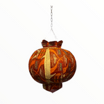 Load image into Gallery viewer, Red and Yellow Hanging Moroccan Lightshade
