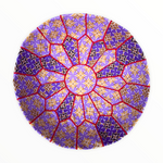 Load image into Gallery viewer, Violet Delight African Wax Pouffe
