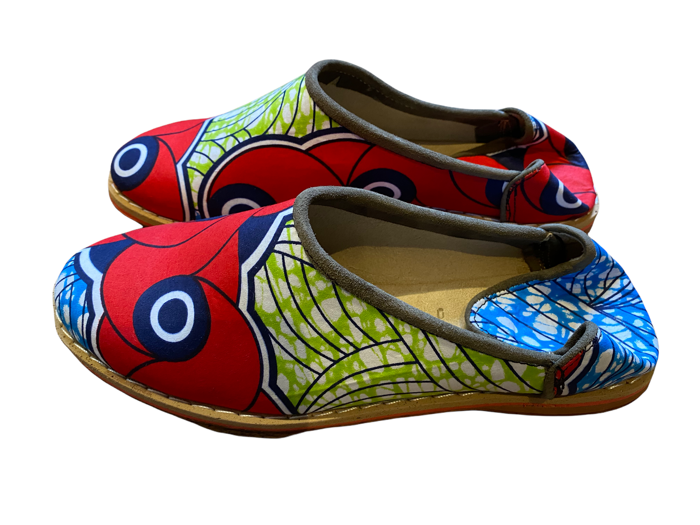 African Wax Babouche slippers size EUR41 - UK8