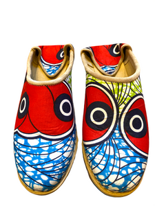 African Wax Babouche slippers size EUR39 - UK6