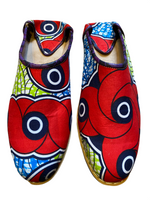 Load image into Gallery viewer, African Wax Babouche slippers size EUR45 - UK12
