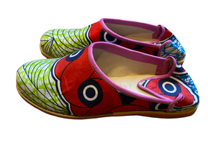 African Wax Babouche slippers size EUR43 - UK10