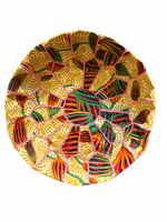 Load image into Gallery viewer, Tulip dots African Wax Pouffe
